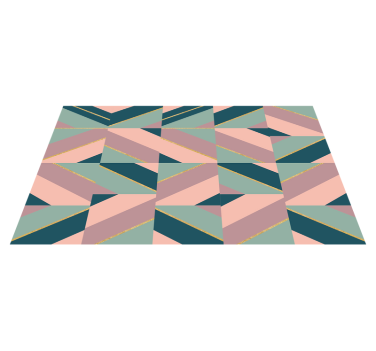 Vinyl Teppich modern geometrisches pastellmuster - TenStickers