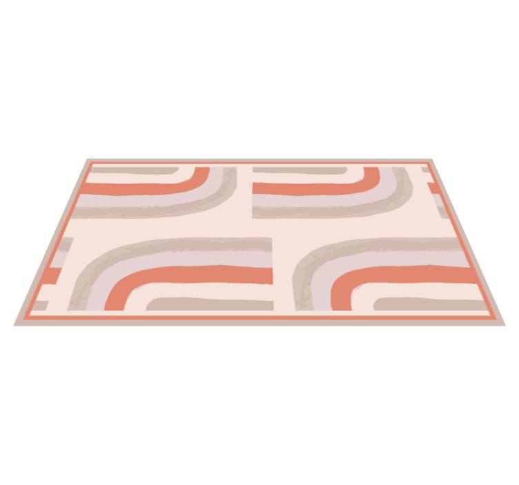 Vinyl Teppich Badezimmer sanfte farbwellen - TenStickers