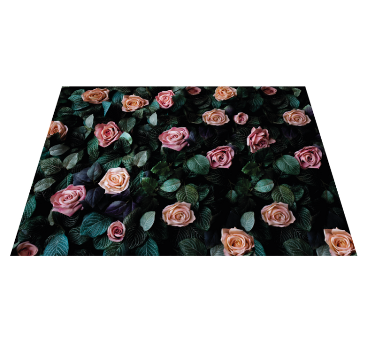 Vinyl Teppich Blumen florale botanische bilder - TenStickers