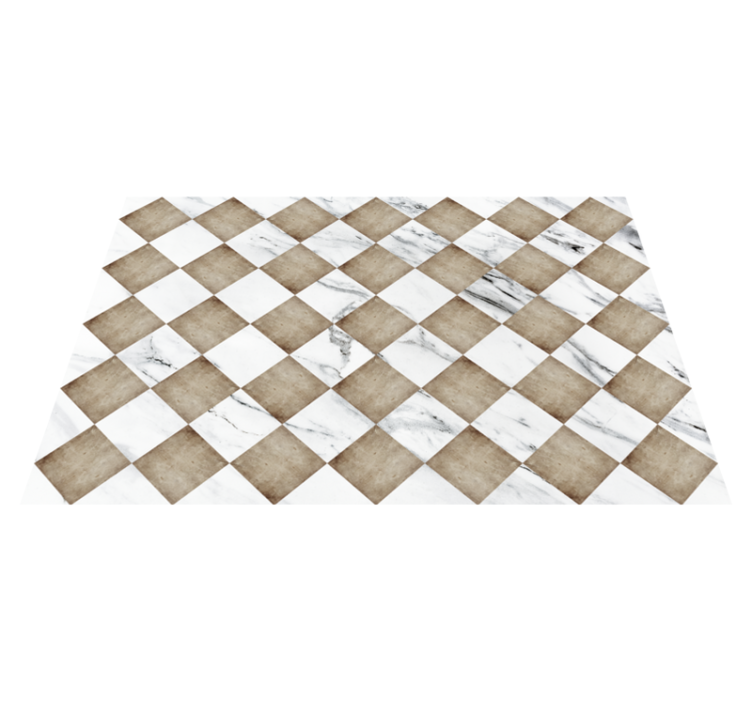 Vinyl Teppich Marmor marmordiagonale - TenStickers