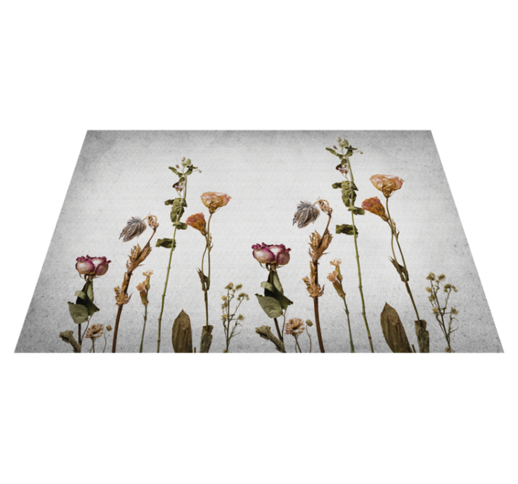 Vinyl Teppich Blumen botanische bilder - TenStickers