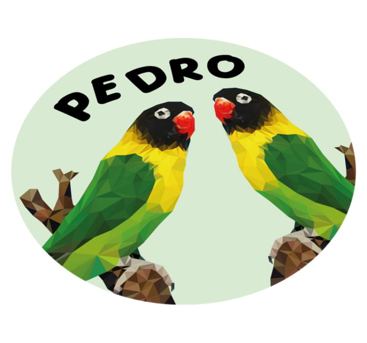 Vinyl Teppich mit Namen anpassbare turteltauben - TenStickers