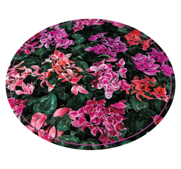 Vinylteppich Blumen Bunte Blumen - TenStickers