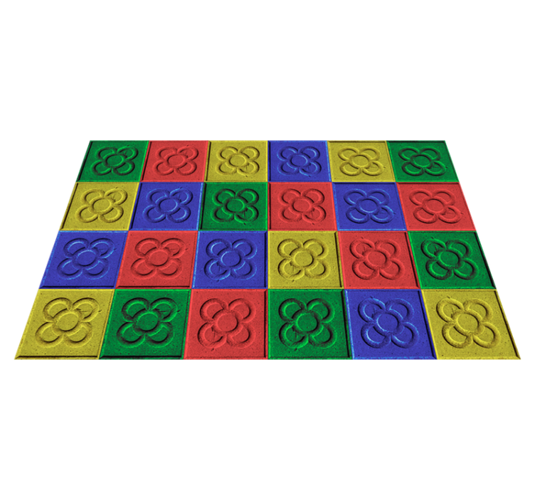 Vinylteppich Pop Art Barcelona Pflastersteine - TenStickers