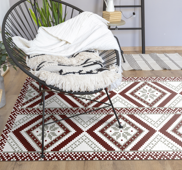 Vinyl Teppich Mosaik komplizierte geometrische muster - TenStickers