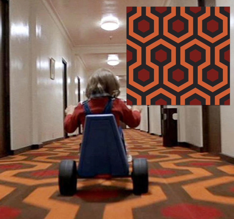 Vinylteppich geometrisch glänzender Flur - TenStickers