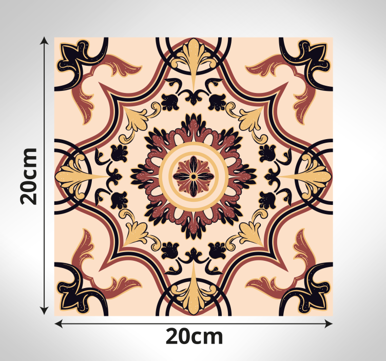 Vinyl teppich mosaik eleganz inspiriert von mosaik - TenStickers