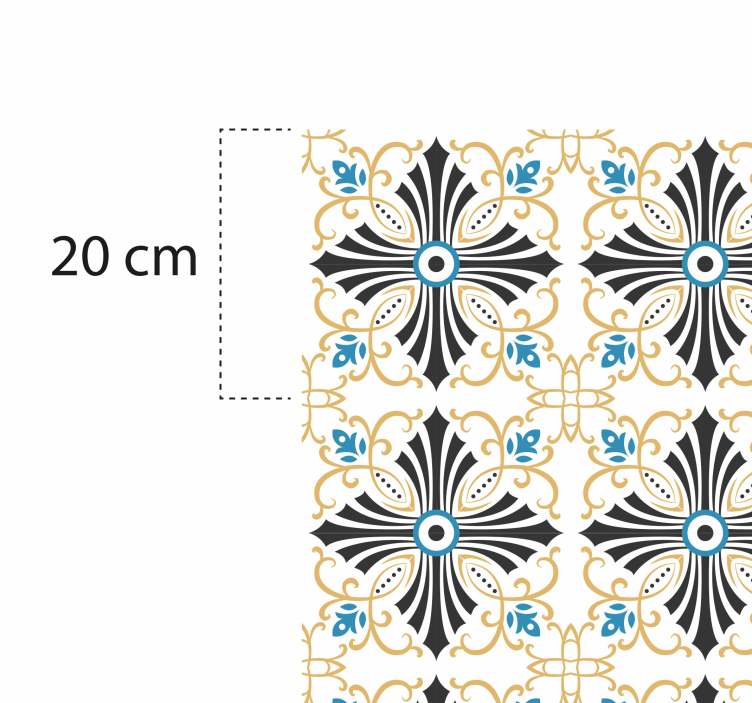 Vinyl Teppich Mosaik eleganter mosaikstil - TenStickers