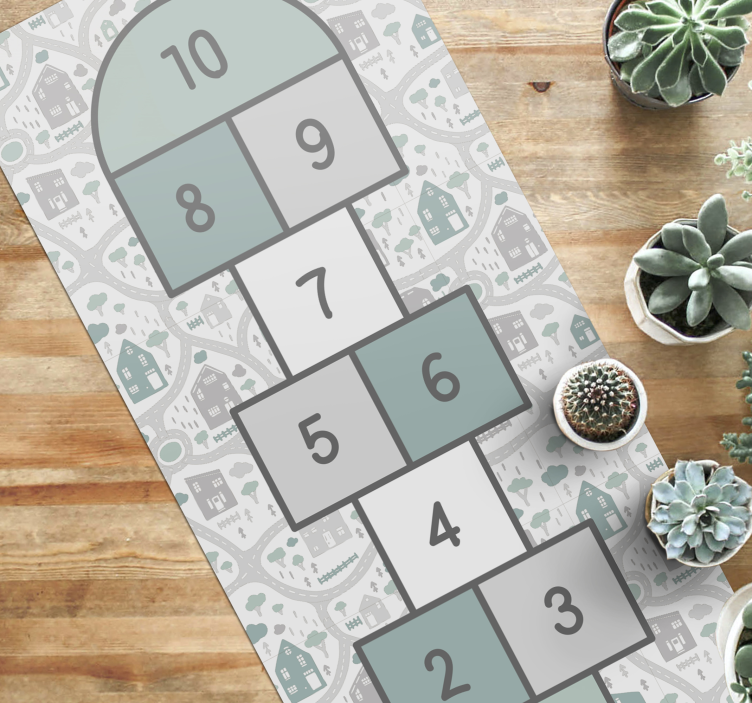 Vinyl Teppich Spiele himmel-und-hölle-spielplatz - TenStickers