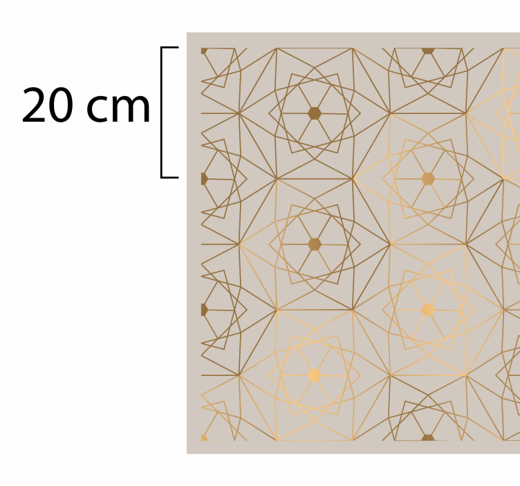 Vinyl Teppich geometrisch Linienmuster - TenStickers