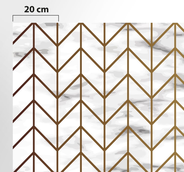 Vinyl teppich küche geometrisches marmordesign - TenStickers