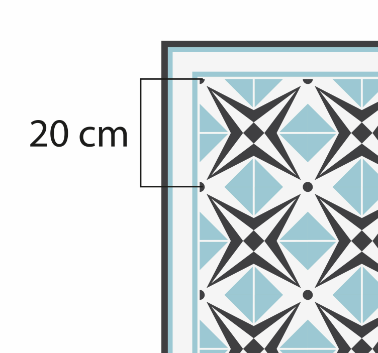 Vinyl Teppich Mosaik sternblaues motiv - TenStickers