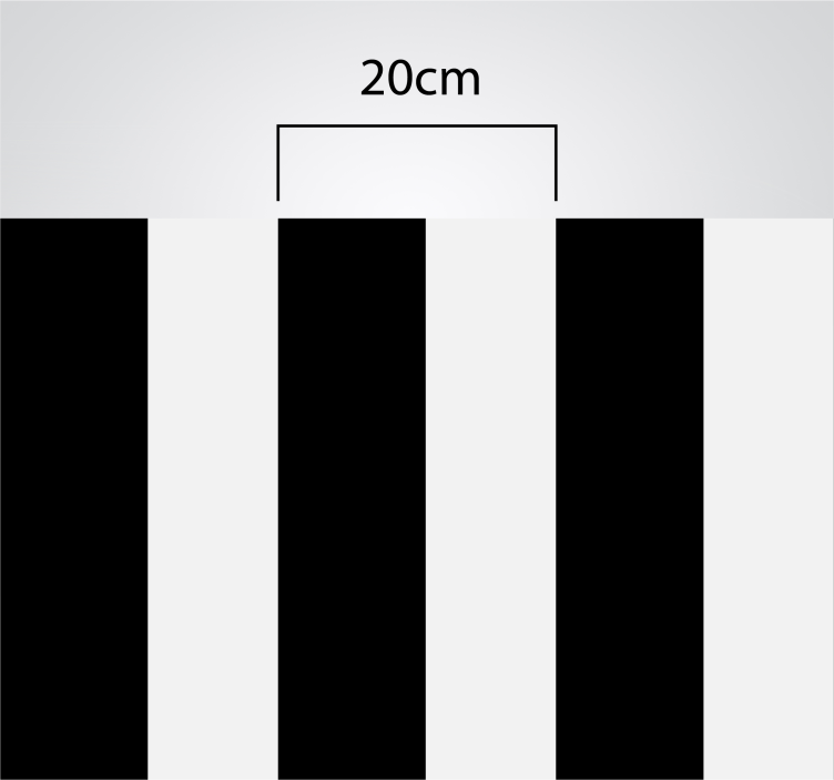 Vinyl Teppich Küche Küche schwarz und weiß Streifen - TenStickers