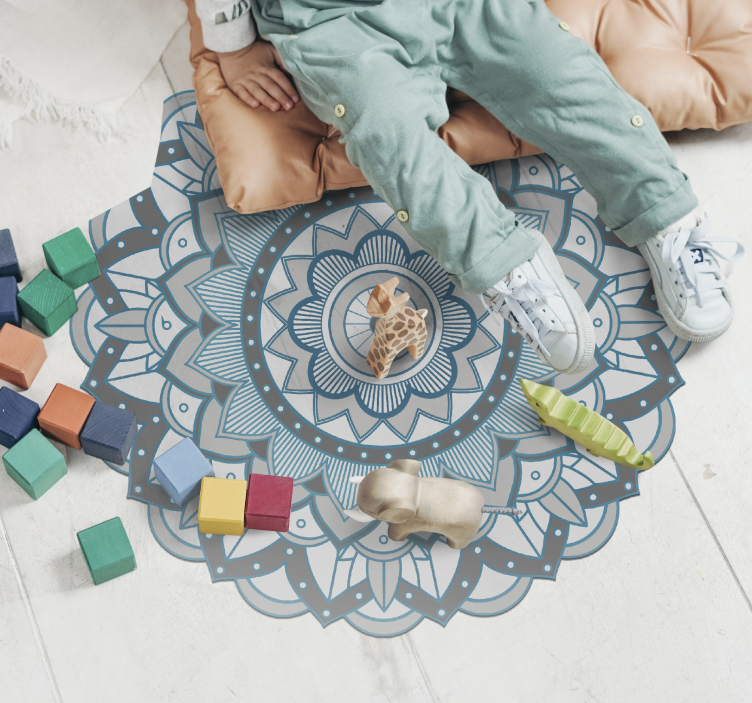 Vinyl teppich mandala filigranes mandala - TenStickers