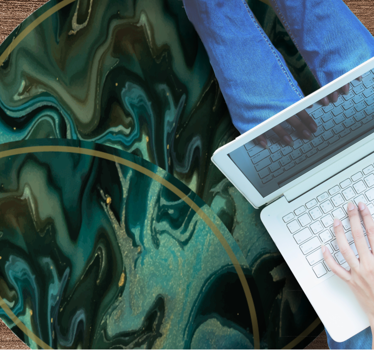 Vinyl Teppich abstraktes Marmor Muster - TenStickers