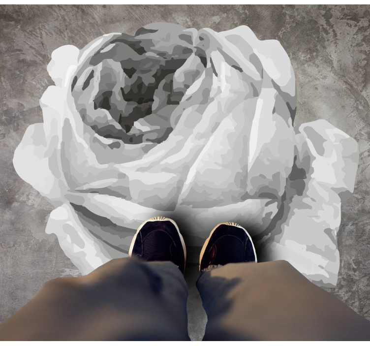 Vinyl Teppich Blumen rosenblüte - TenStickers