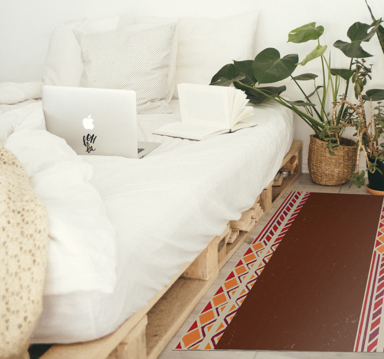 Vinyl Teppich Ethnisch ethnisches grenzmuster - TenStickers