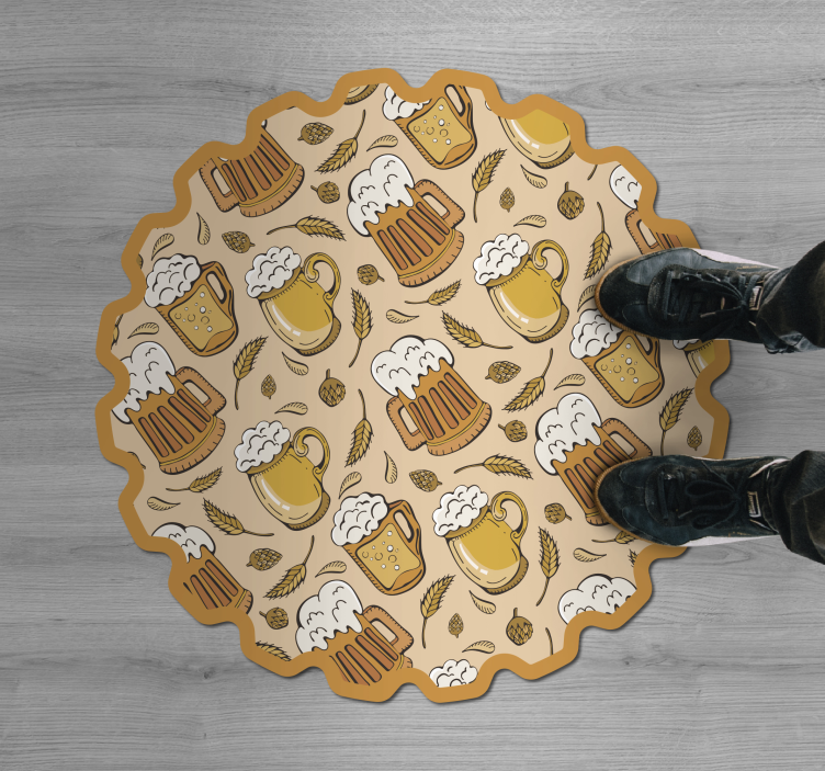 Vinyl Teppich Events bier festival - TenStickers