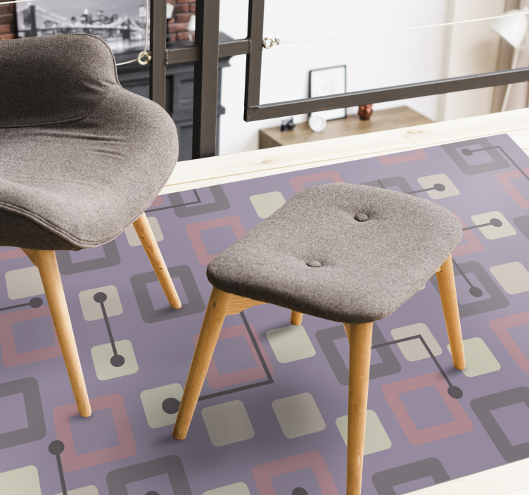 Vinyl Teppich geometrisch geometrische schaltungen - TenStickers