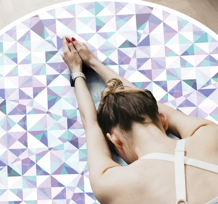 Vinyl Teppich geometrisch geometrisches kaleidoskop - TenStickers