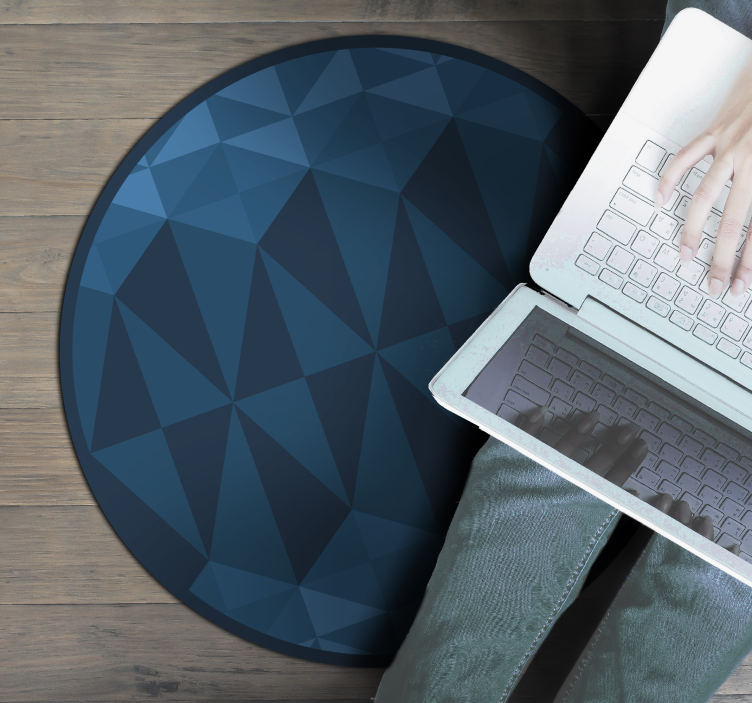 Vinyl Teppich geometrisch geometrisches kreisförmiges design - TenStickers