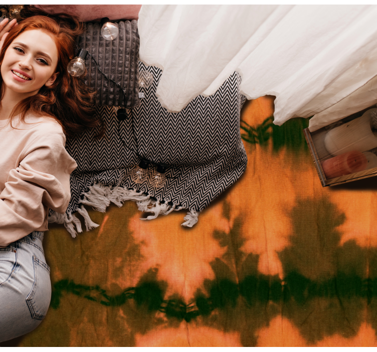 vinyl teppich strukturiert bunte batik - TenStickers