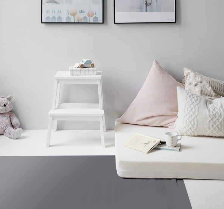 Vinyl Teppich grau einfache graue oberfläche - TenStickers