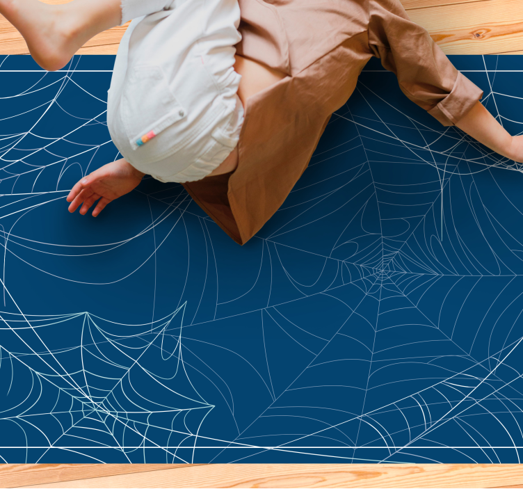 Vinyl Teppich Halloween spinnennetzmuster - TenStickers
