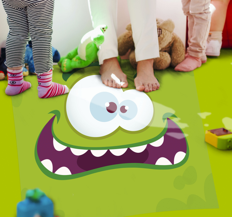 Vinyl Teppich Kinder zeichentrick-monster-figur - TenStickers