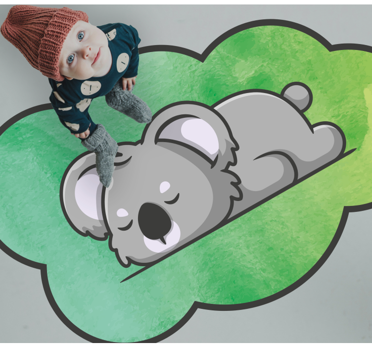 Vinyl Teppich Baby schlummernder koala - TenStickers