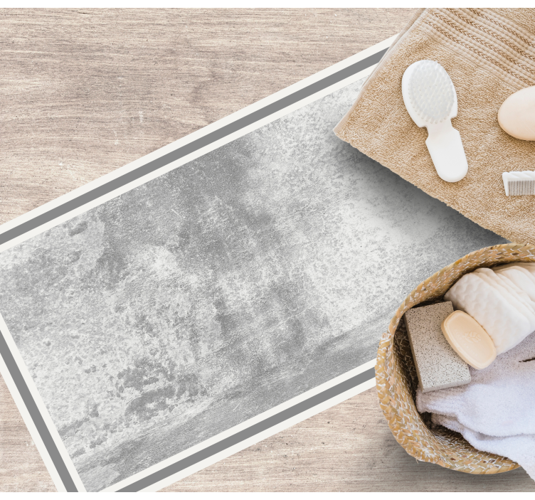 Vinyl Teppich Steinoptik abgenutzte graue farbe - TenStickers