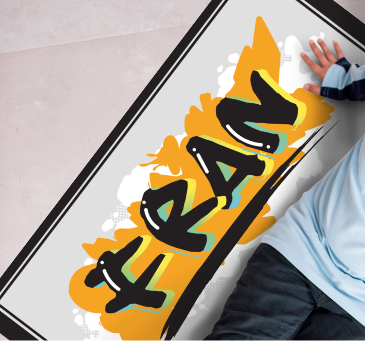 Vinyl Teppich mit Namen namenskunst - TenStickers