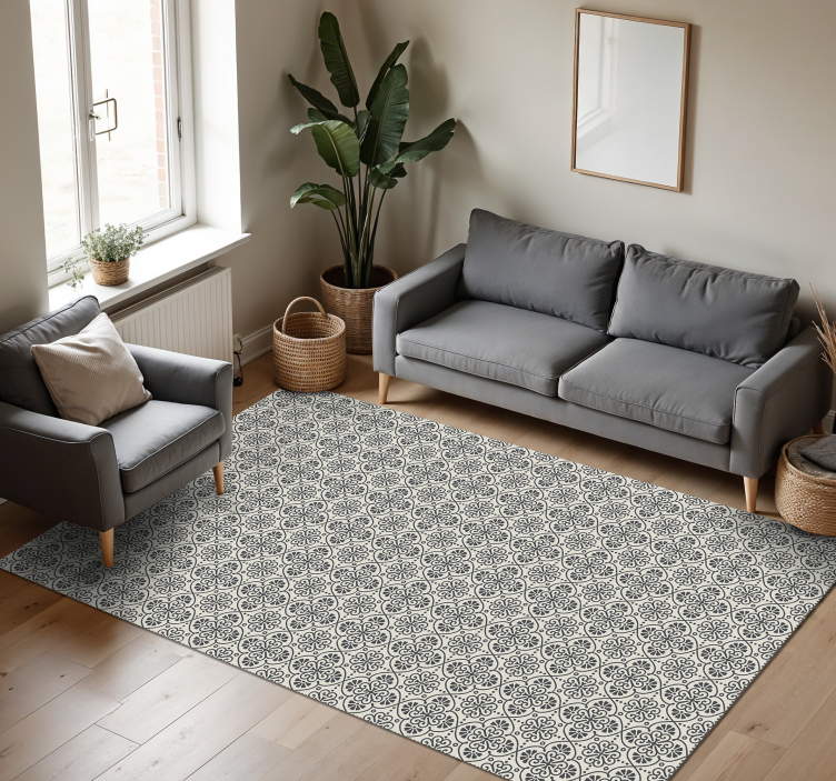 Vinyl Teppich Mosaik elegantes mosaikmuster - TenStickers