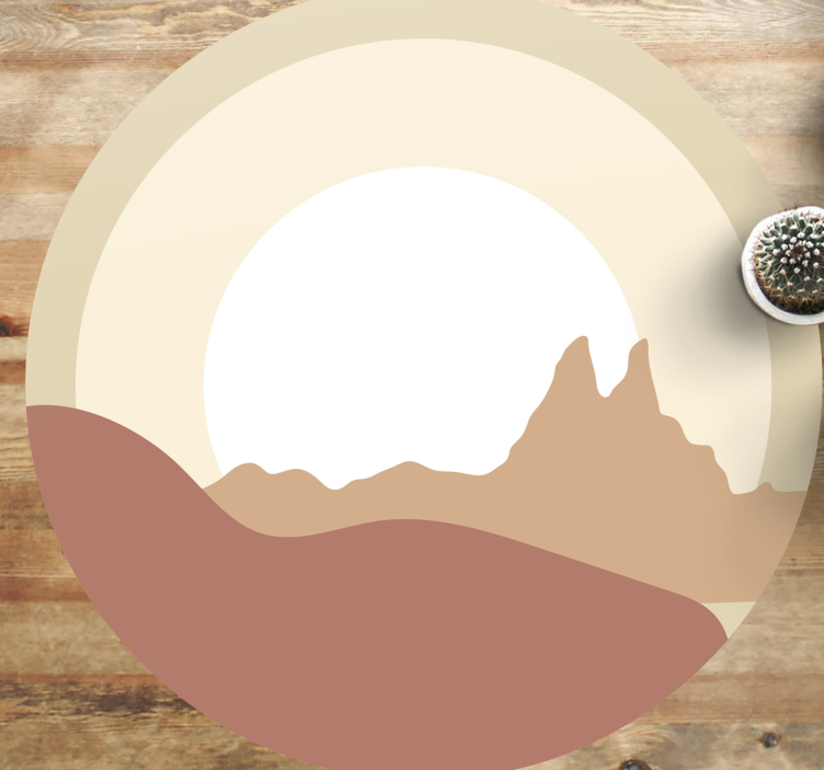 Vinyl Teppich Natur minimalistische landschaft - TenStickers