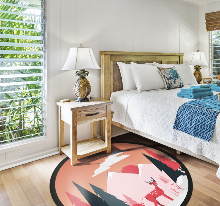 Vinyl Teppich Natur ruhige wildnisszene - TenStickers