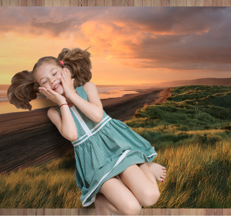 Vinyl Teppich Natur sonnenuntergang am strand - TenStickers