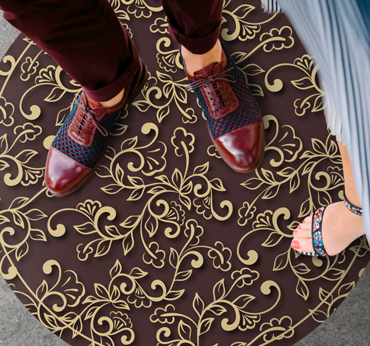 Vinyl Teppich Vintage verziertes wirbelmuster - TenStickers