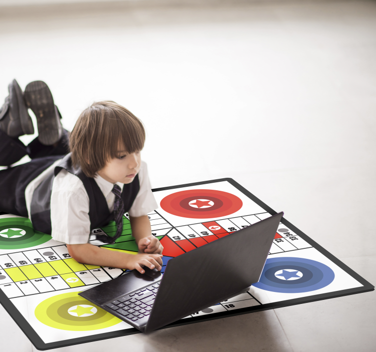 Vinyl Teppich Spiele interaktive tafel - TenStickers