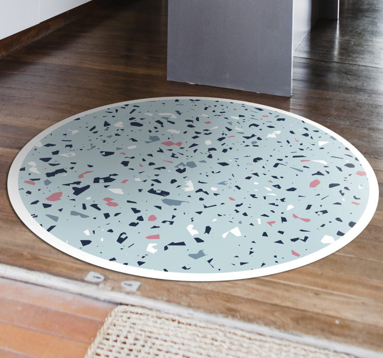 Vinyl Teppich Küche blauer terrazzo-stil - TenStickers