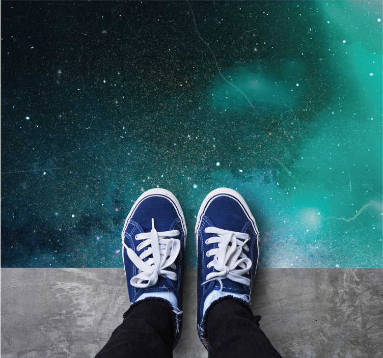 Vinyl Teppich Sterne kosmische galaxie farbton - TenStickers