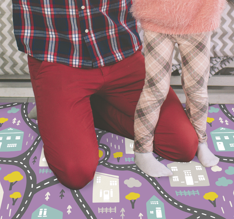 Vinyl Teppich Straßen straßenkartenspiel - TenStickers