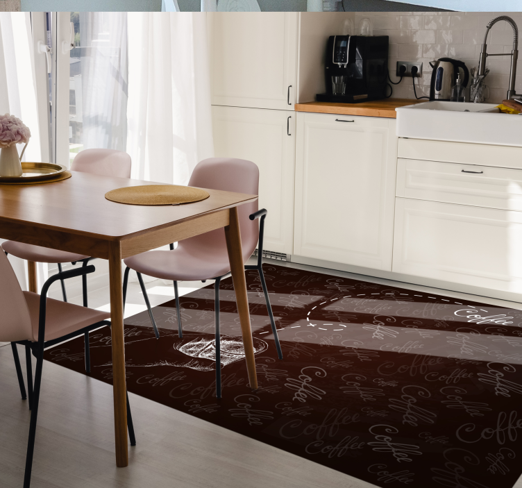 Vinyl Teppich Text kalligrafisches getränkemotiv - TenStickers