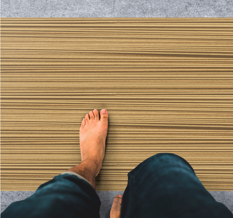 Vinyl Teppich Textur gestreiftes Holz-Muster - TenStickers