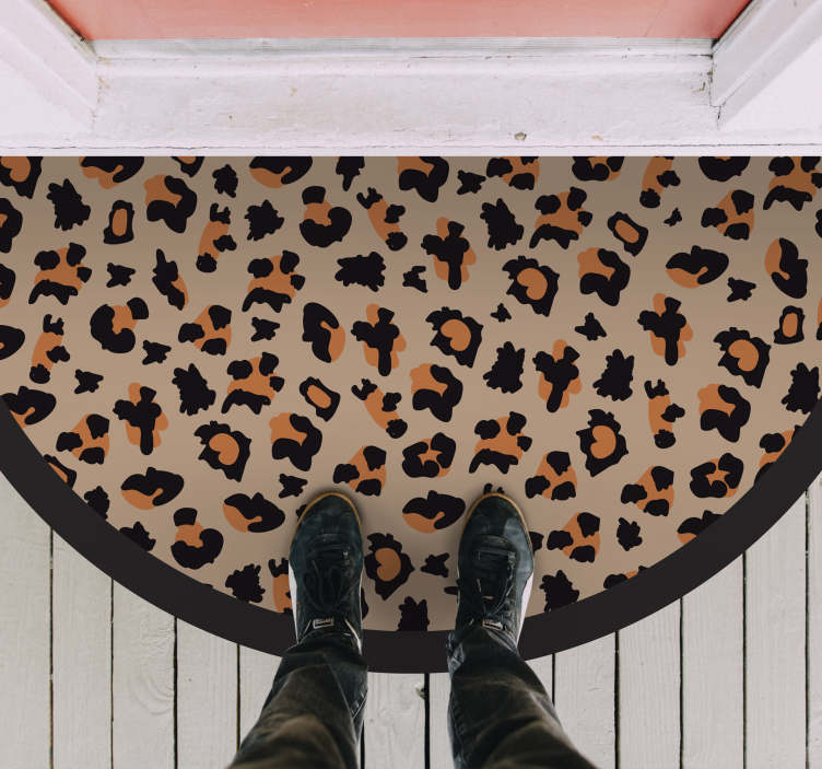 Vinyl Teppich Tiermuster auffälliges leoparden-design - TenStickers