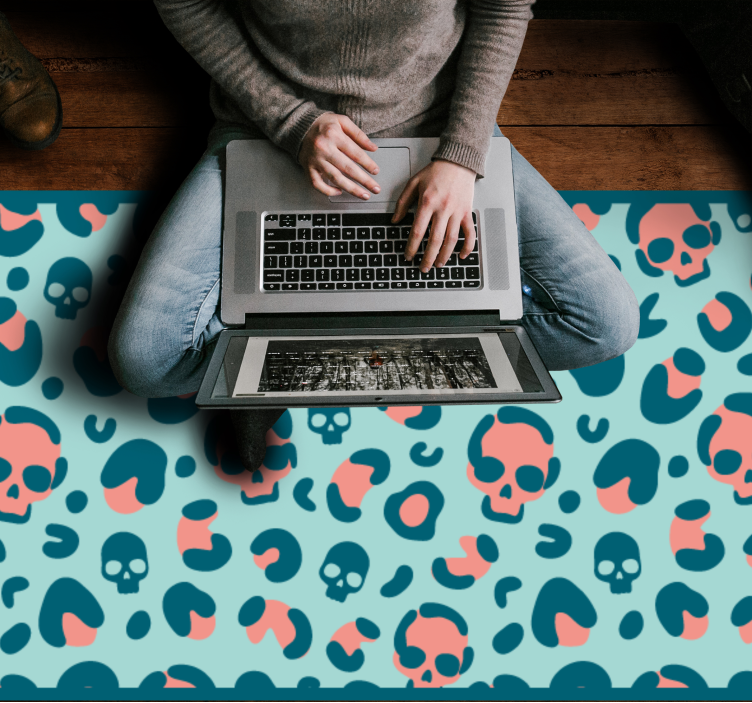 Vinyl Teppich Tiermuster schädelmusterspiel - TenStickers