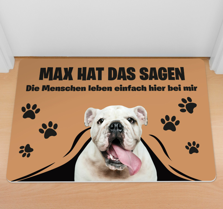 Vinylteppich Diele personalisiert Foto-Haustier - TenStickers