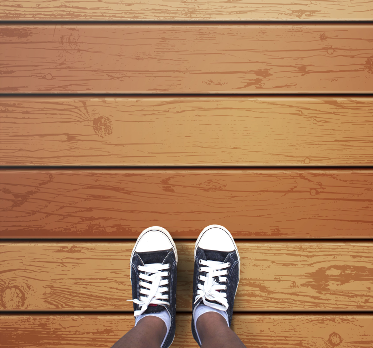 Vinylteppich Holzoptik simulakrum aus holzbrett - TenStickers