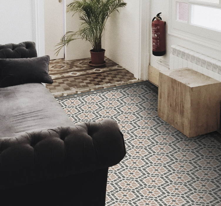 Vinyl Teppich Küche Gotische portugiesische fliesen - TenStickers