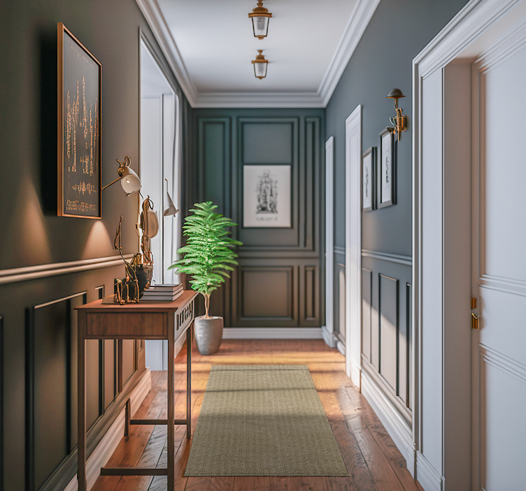 Vinylteppich modern unifarbenes Beige-Gewebe - TenStickers