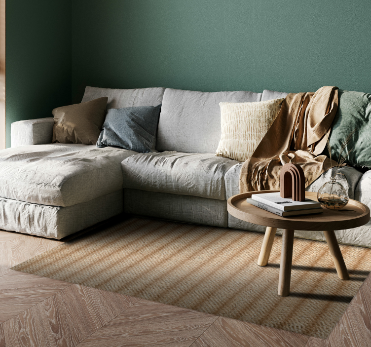 Vinylteppich Textur Jutesack Muster - TenStickers